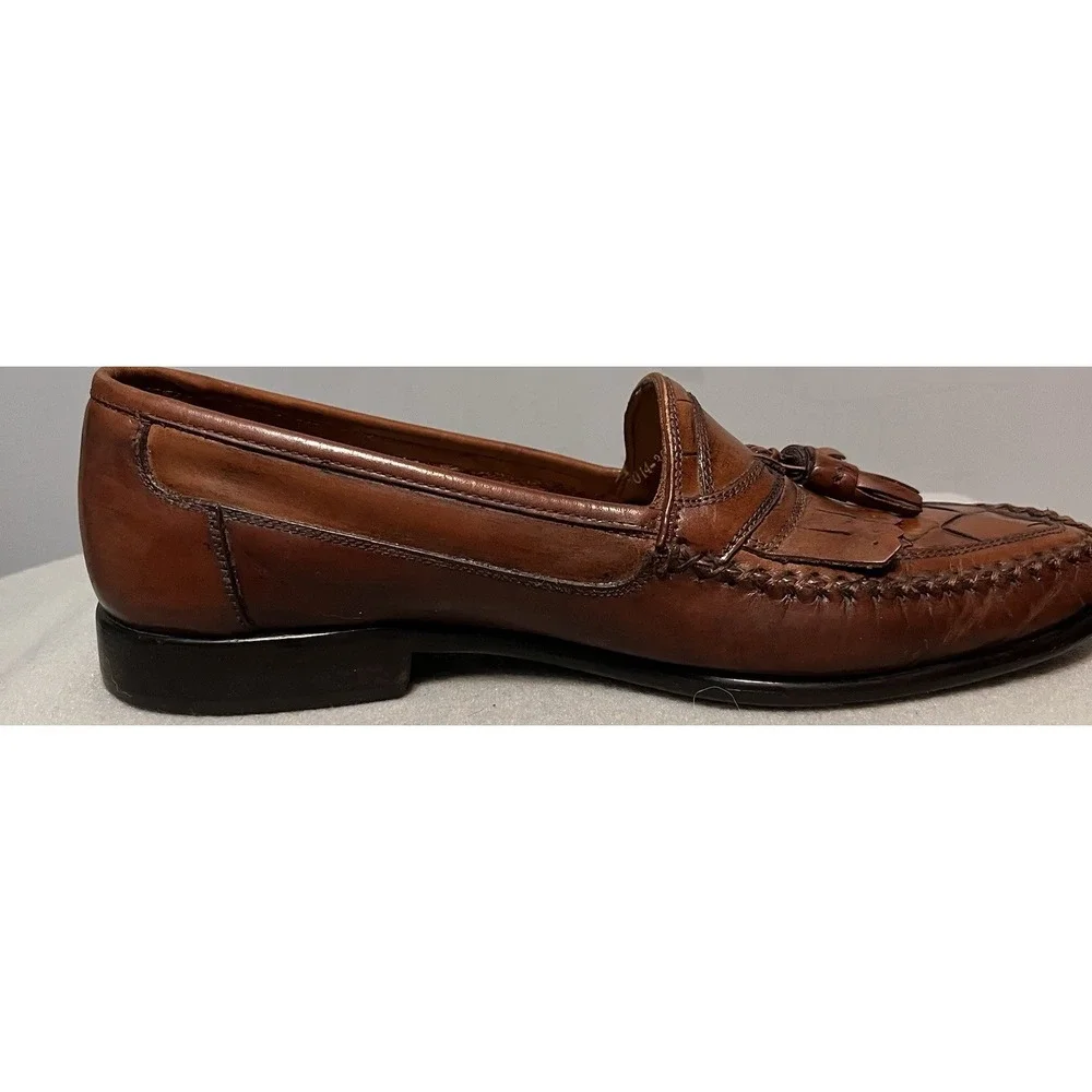 Giorgio Brutini Brown Leather Tassel Loafers